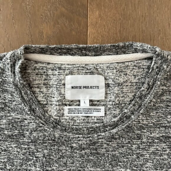 Norse Projects - Grey Melange Niels Japanese Tee - Picture 2 of 5
